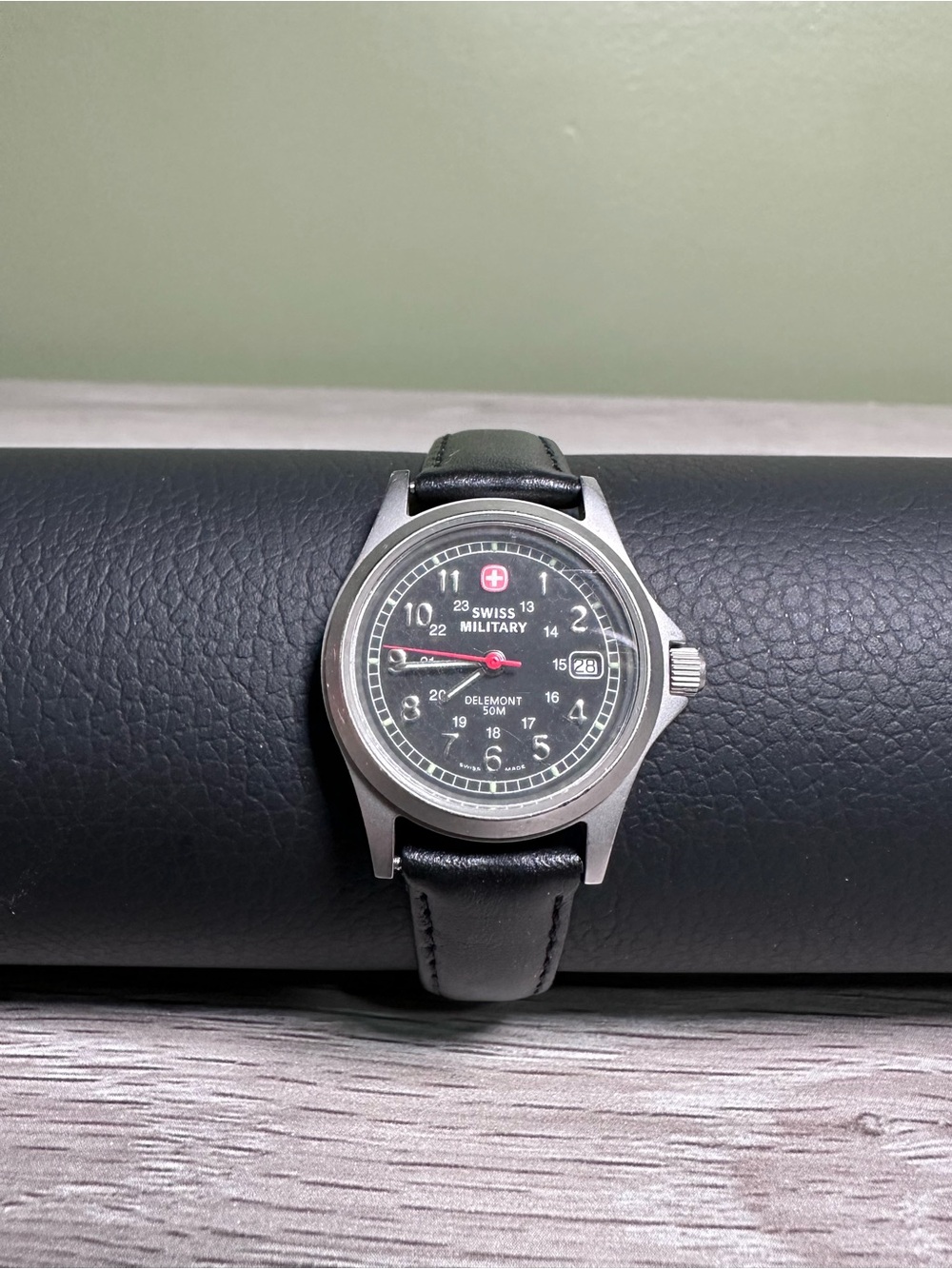 Swiss Military Delemont 50M Watch New Battery Tested and running